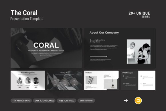 Coral Google Slides Presentation Template Review