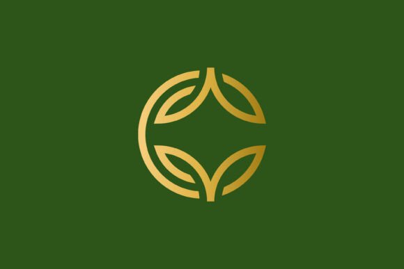 Letter C Leaf Logo: Modern Brand Identity