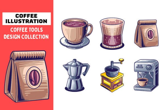 Set Coffee, Barista Tools Brewing: A Practical Design Resource for Branding and Visual Identity