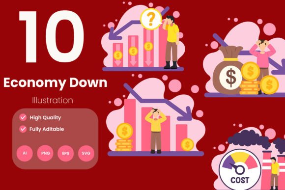 Understanding the Economy Down Illustration Pack and Its Role in Modern Visual Communication